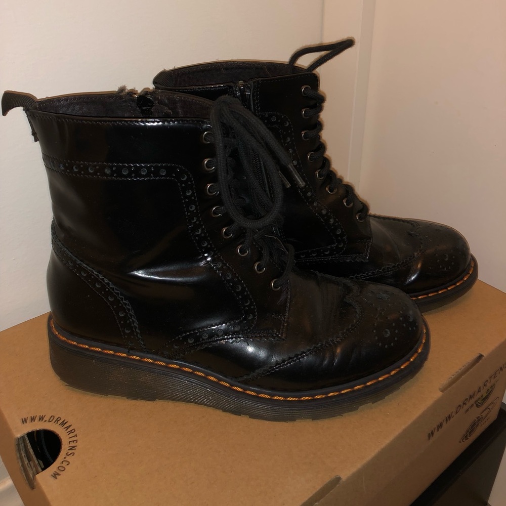 Barney’s combat boots